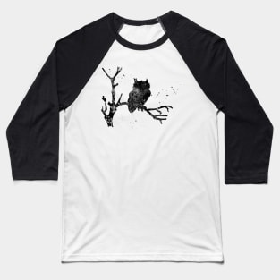 Owl on a Tree Baseball T-Shirt